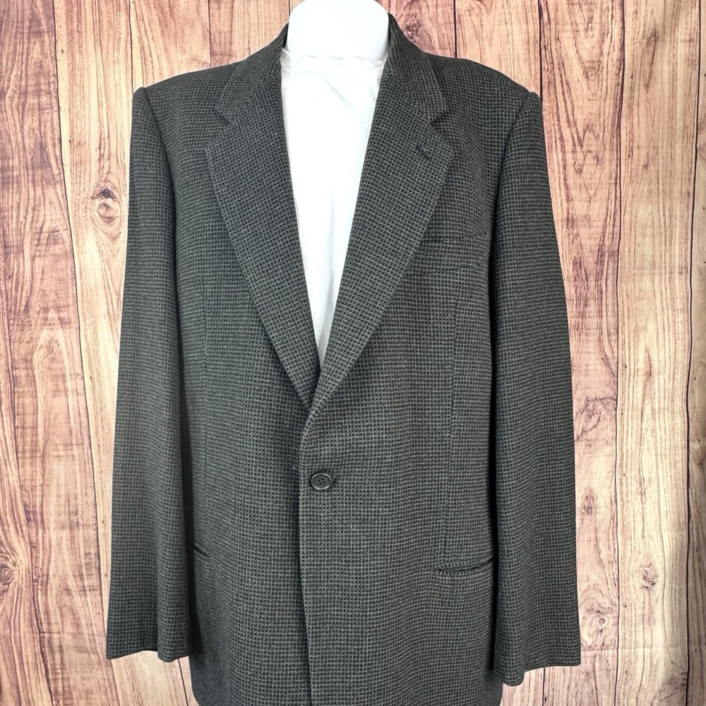 Giorgio Armani‎ Le Collezioni 100% Virgin Wool Vintage Blazer Mens 44 Long